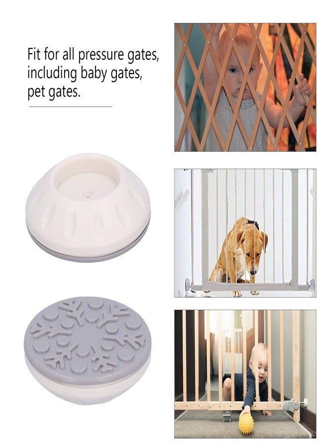 Fdit 4PCS Baby Gate Wall Protector, Punch Safety Wall Bumpers Guard Safety Gate for Babies and Pets for Doorway Stair Accessories Indoor Safety Gates - Image 4